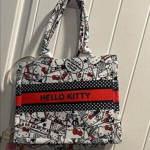 Hello Kitty White and Red Graphic Tote
